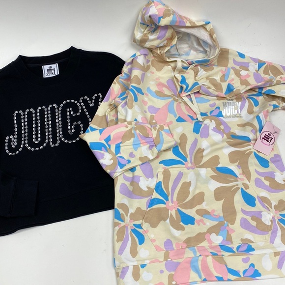 Juicy Couture Tops - Bundle of 2 juicy by juicy couture pullover sweatshirts size XS new